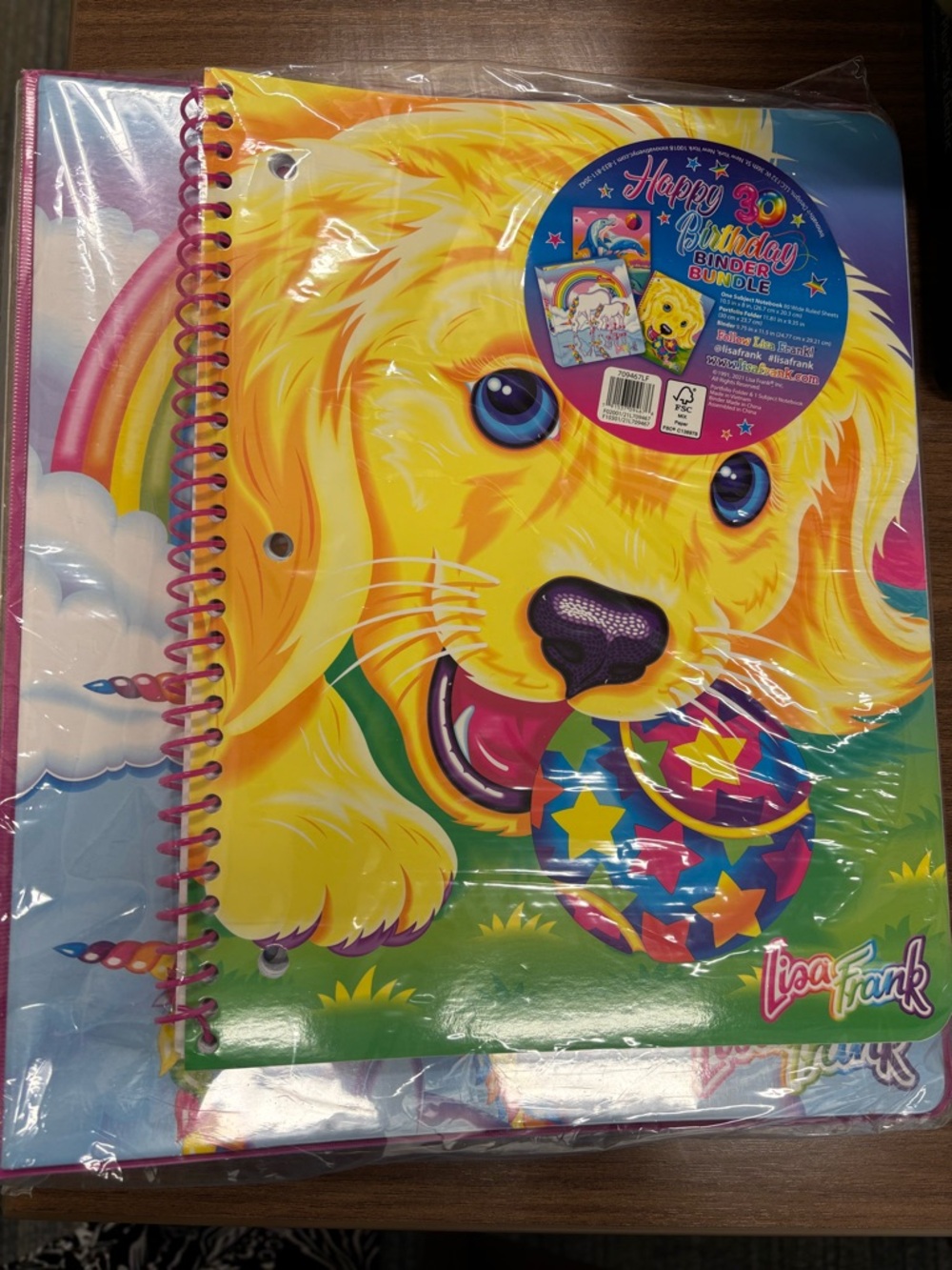 New unopened Lisa Frank Happy 30 Birthday Binder Bundle 2021